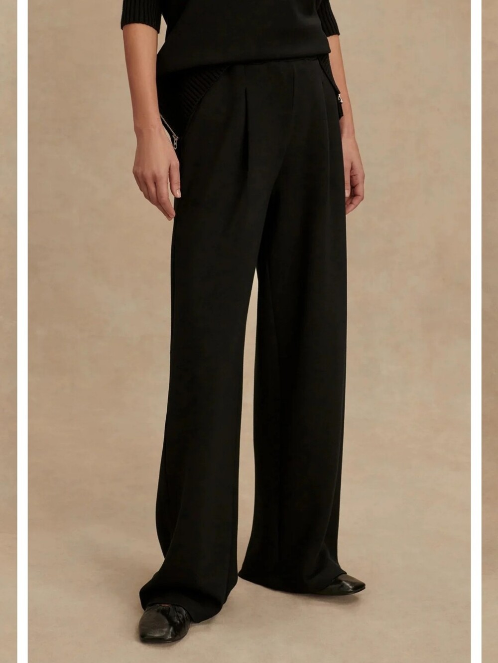 Varley Extra Wide Leg Pant Knit Trouser Athlesiure Pants